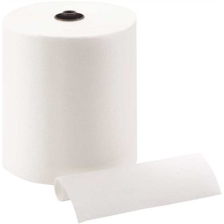 ENMOTION 8 in. 1-Ply White Recycled Towel Roll, 6PK 89430